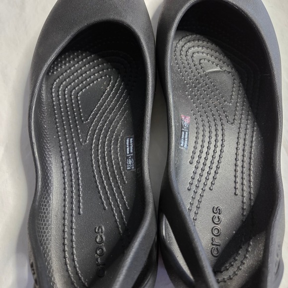 Crocs Kadee Womens Ballet Flats Shoes Black Slip On Comfort Size W6 - Picture 12 of 12